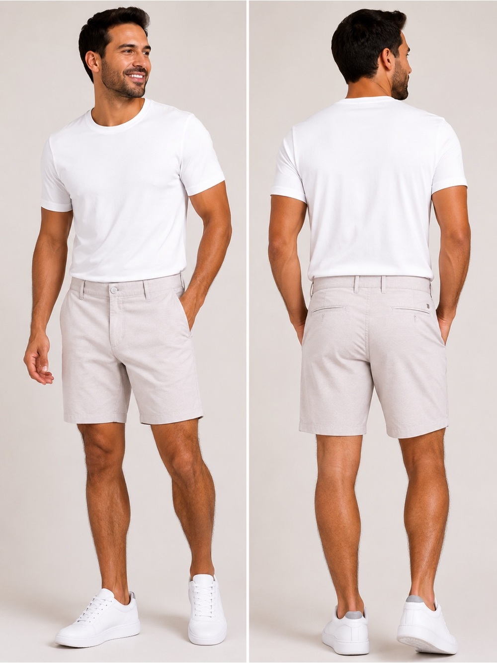 NWT all in motion Light Beige Flat-Front Men's Shorts